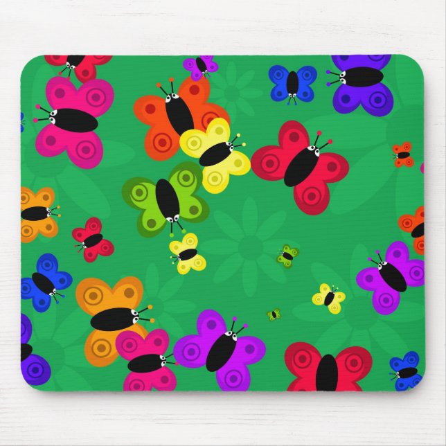 Butterfly Swarm Mouse Mat (Front)