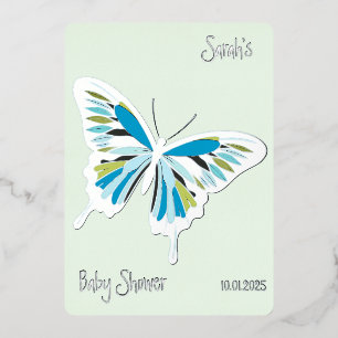 Butterfly Sweet Palette Baby Shower silver 