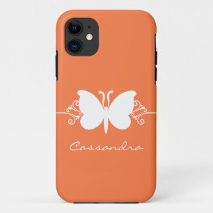 Butterfly Swirl CM ID iPhone 5 Case, Orange 11 Case