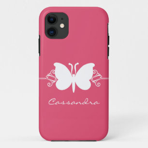 Butterfly Swirl CM ID iPhone 5 Case, Pink 11 Case