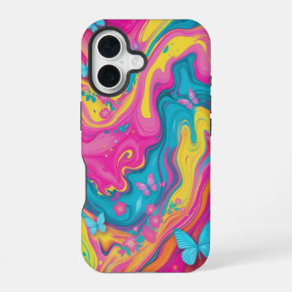Butterfly Swirl Tye-Dye Marble Phone Case