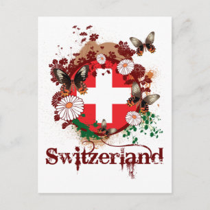 Butterfly Switzerland Postcard