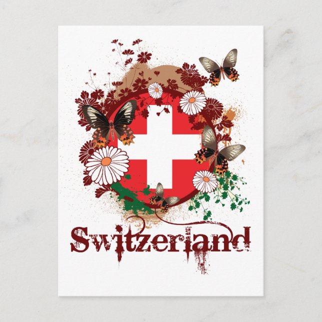 Butterfly Switzerland Postcard (Front)