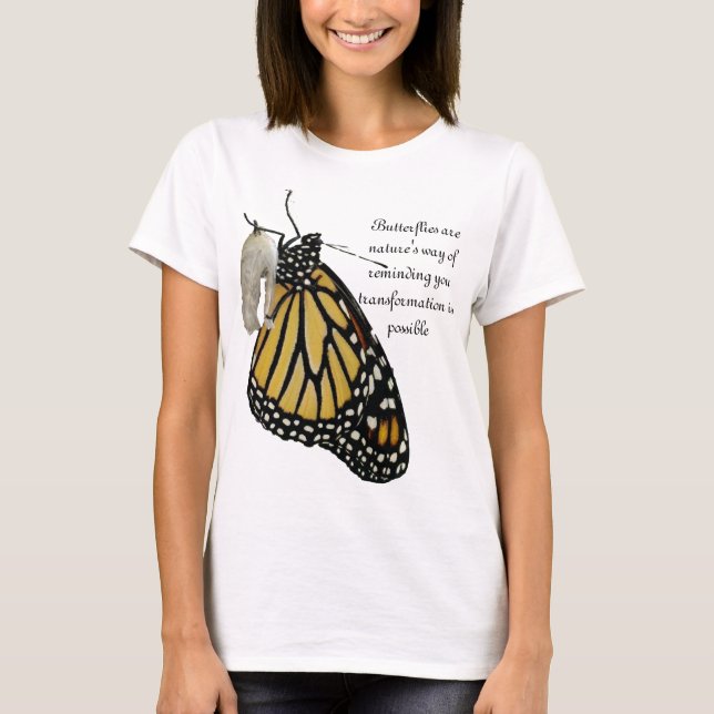 Butterfly T-Shirt with Motivational Quote (Front)