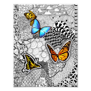 Butterfly Tangle Photo Print