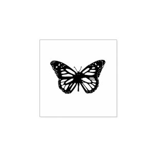 Butterfly tattoo rubber stamp