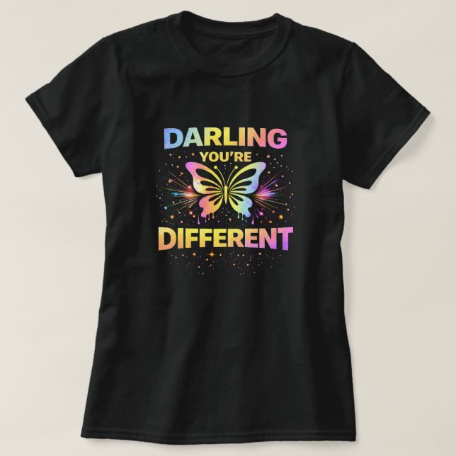 Butterfly Tees Co. Darling You're Different 004773 (Design Front)