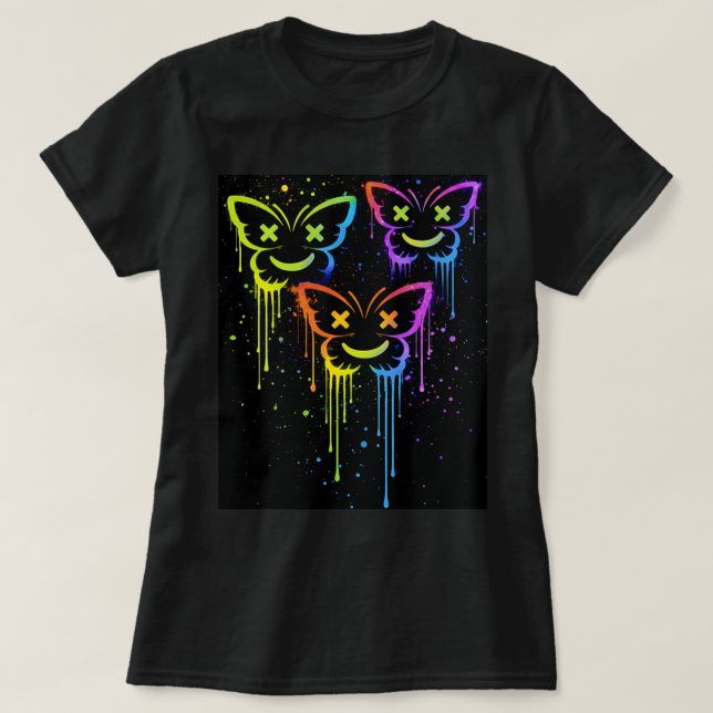 Butterfly Tees Co. Triple Butterfly Drip 0047735 (Design Front)