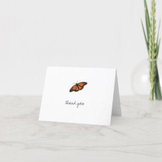 butterfly, thank you card