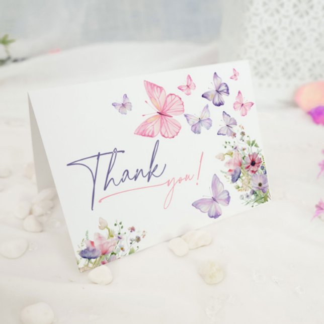 Butterfly Thank You Card  (Creator Uploaded)