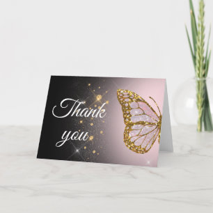 butterfly  thank you card
