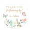 Butterfly Thank You For Fluttering By Party Favour