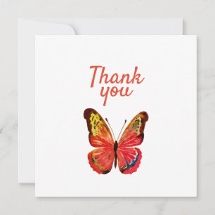 Butterfly Thank you Invitation