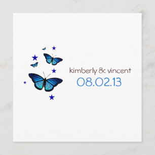 Butterfly Themed Wedding Invitation