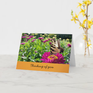 Butterfly- Thinking of You (blank inside) Card