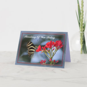 Butterfly Thinking Of You Card