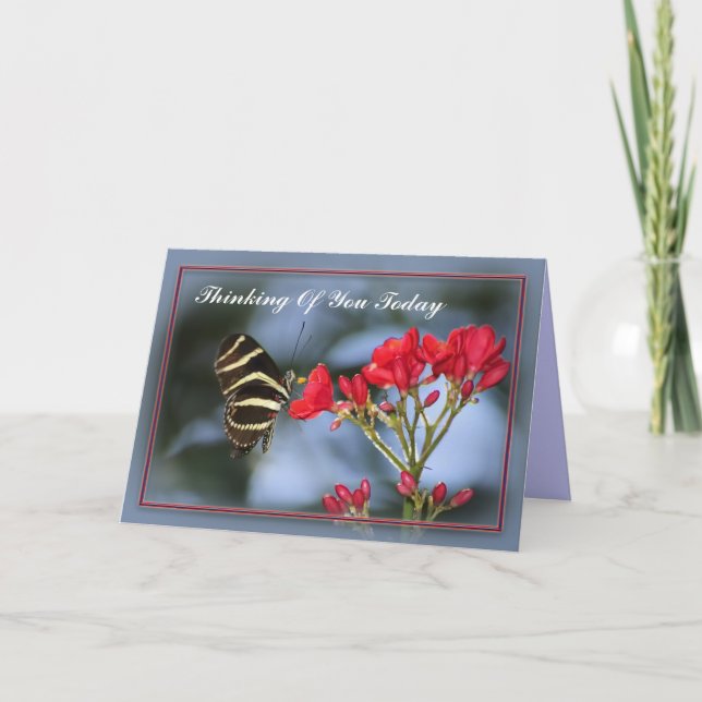 Butterfly Thinking Of You Card (Front)
