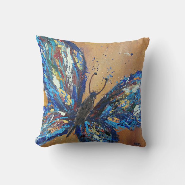 Butterfly throw pillow (Front)
