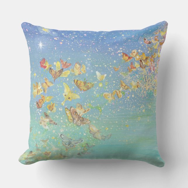 Butterfly Throw Pillow (Front)