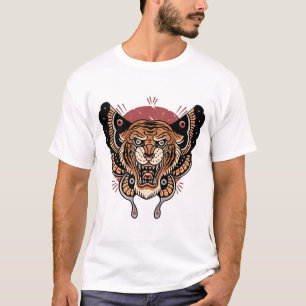 Butterfly tiger  tattoo design   T-Shirt