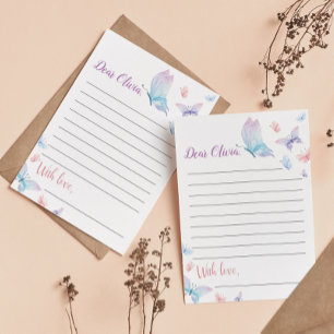 Butterfly Time Capsule Note Message Card