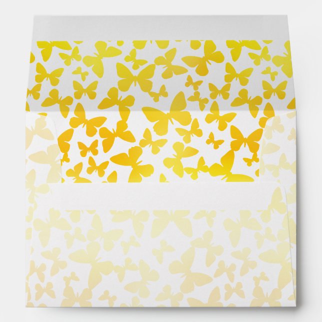 Butterfly Toss (Yellow) Envelope (Back (Bottom))