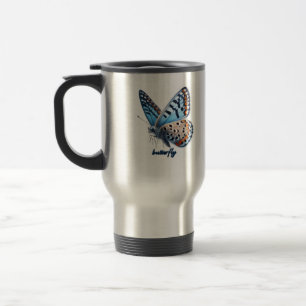 Butterfly travel mug