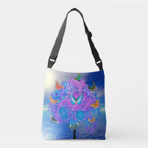 Butterfly Tree Crossbody Bag