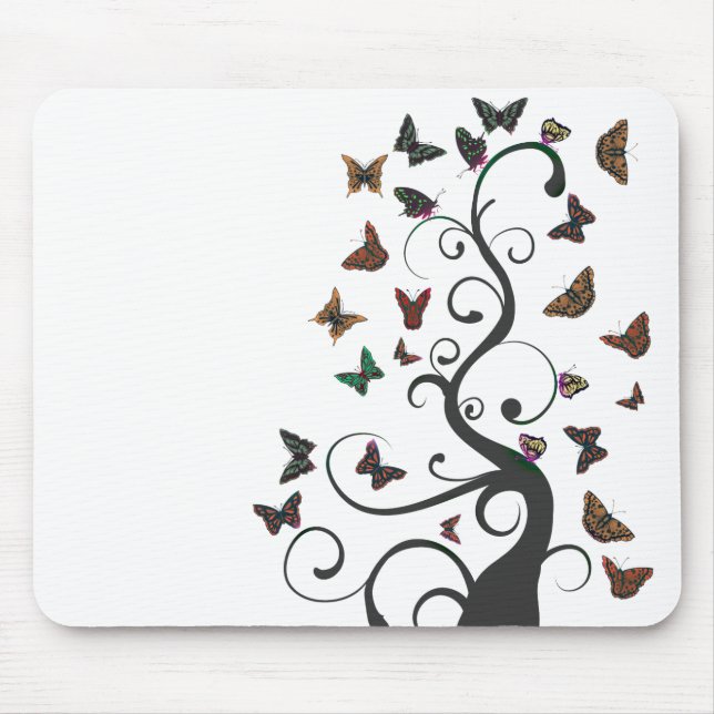 Butterfly Tree Mouse Mat (Front)