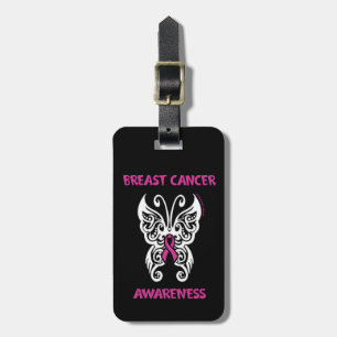 Butterfly/Tribal...Breast Cancer Luggage Tag