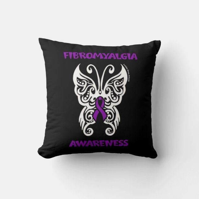 Butterfly/Tribal...Fibro Cushion (Front)