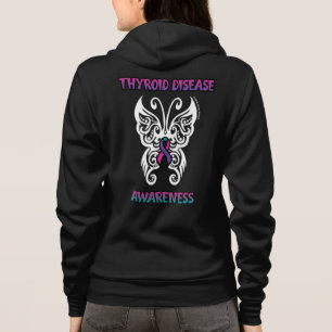 Butterfly Tribal...Thyroid Disease Hoodie