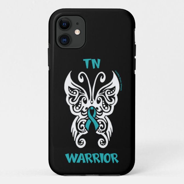 Butterfly/Tribal...TN Case-Mate iPhone Case (Back)