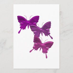 Butterfly Trio Invitation