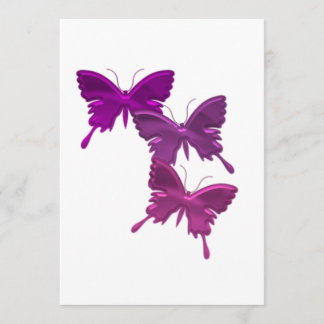 Butterfly Trio Invitation