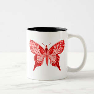 BUTTERFLY. Two-Tone COFFEE MUG