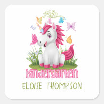 Butterfly Unicorn Kindergarten Back to School 