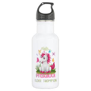 Butterfly Unicorn Preschool Back to School    532 Ml Water Bottle