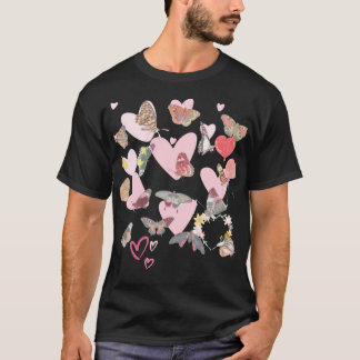 Butterfly Valentine's Day Heart Love T-Shirt