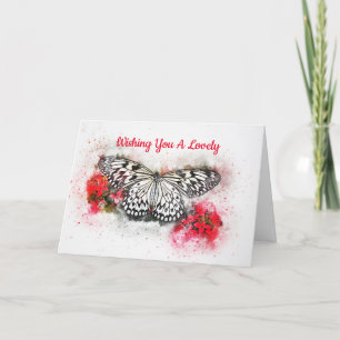 Butterfly Valentine's Day Holiday Card