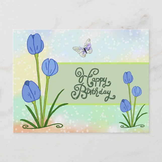 butterfly Vintag postcard (Front)
