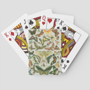 Butterfly Vintage Antique Butterflies Art Playing Cards