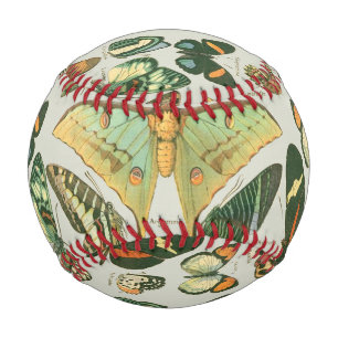 Butterfly Vintage Antique Butterflies Pattern Baseball