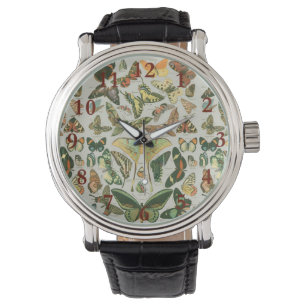 Butterfly Vintage Antique Butterflies Pattern Watch