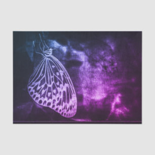Butterfly Vintage Antique Purple Black Decoupage Tissue Paper
