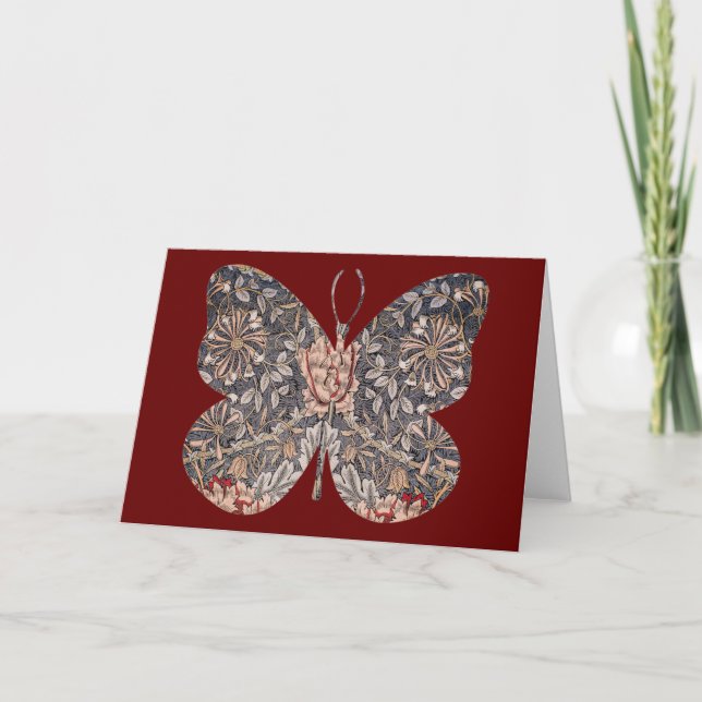 Butterfly Vintage Floral Art Card Series 11 (Front)