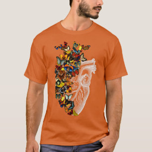 Butterfly Vintage Heart Spring by Tobe Fonseca T-Shirt