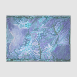 Butterfly Vintage Purple Teal Blue Romantic Tissue Paper