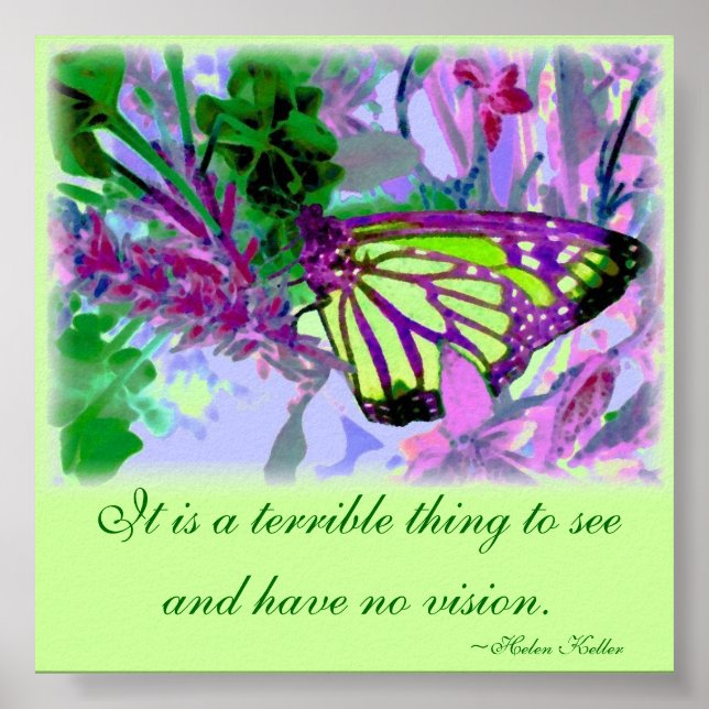 Butterfly Vision Art Poster (Front)