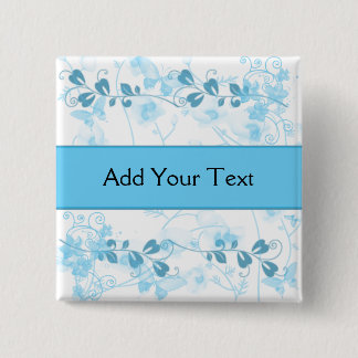 Butterfly Visions in Blue 15 Cm Square Badge